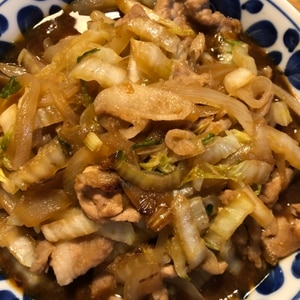 吉田ソースで豚と白菜のすき焼き風【コストコ】